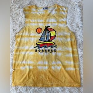 Boracay Philippines Yellow Tie Dye Tank Top